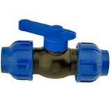 Robinet pentru apa 25mm cu conexiuni mufa, plastic rezistent UV