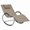 vidaXL Șezlong cu pernă, gri taupe, textilenă 47790