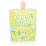 A&rsquo;pieu Icing Sweet Bar Mask Melon mască textilă calmantă 21 g