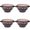 Set boluri supa, 4 piese, 650 ml, Ceramica, Maro Crem