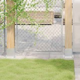 VidaXL Baze st&acirc;lp pătrate 12 buc Argintiu 101x101 mm Oțel galvanizat