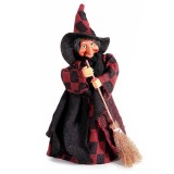 Cumpara ieftin Figurina Halloween Vrajitoare Befana cu recipient pentru dulciuri II 8x7,5x23 H