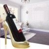 Suport vin pantof toc inalt, accesoriu elegant pentru prezentarea sticlei de vin, decor modern pentru bar, Oem