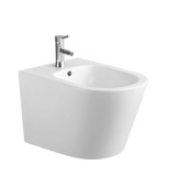 Vas Bideu Suspendat din Ceramica, Alb, Model LX-1057, Dimensiuni 530 x 365 x 330 mm
