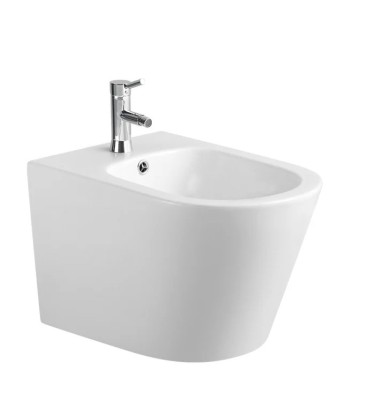 Vas Bideu Suspendat din Ceramica, Alb, Model LX-1057, Dimensiuni 530 x 365 x 330 mm foto