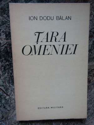 Tara Omeniei (studii si eseuri) Ion Dodu Balan foto