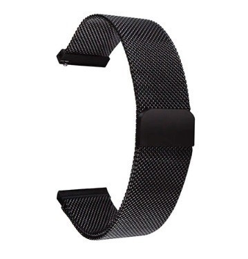 Br??ar? SmartWatch Neagra Mash Milaneza Magnetica 14mm 16mm 18mm 20mm 22mm WZ1469 foto