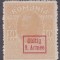 1918 - Ocupatia germana in Romania, Armata 9., Timbru fiscal, supratipar , nestampilat cu sarniera