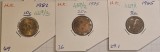 439 Hong Kong, Lot 3 monede, 10 cents 1982 KM#49, 20 cents 1975 KM#36, 5 cents 1965 ,KM#29, Asia