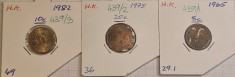 439 Hong Kong, Lot 3 monede, 10 cents 1982 KM#49, 20 cents 1975 KM#36, 5 cents 1965 ,KM#29