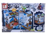 Set Constructie Minecraft Fortareata de Gheata LED - 224 piese- NO.LB.639C