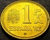 Moneda 1 PESETA - SPANIA, anul 1982 *cod 1188 C = UNC, Europa