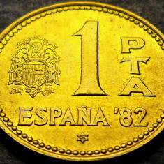 Moneda 1 PESETA - SPANIA, anul 1982 *cod 1188 C = UNC