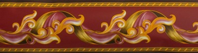 Bordura decorativa, autoadeziva, visiniu,auriu, DM-Fix, DM-B3204 foto