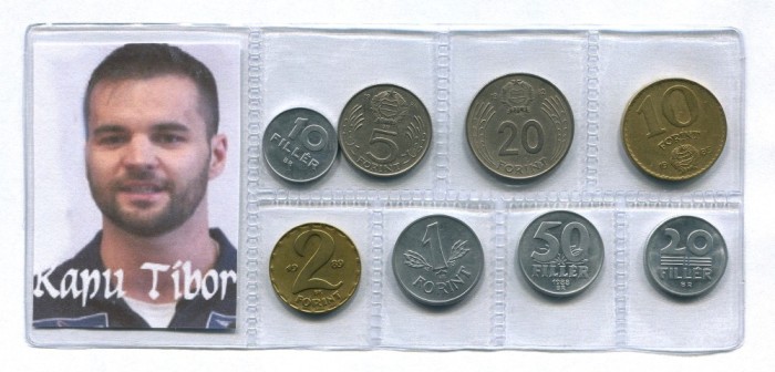 q577 UNGARIA SET MONEDE INFOLIATE anii 1980 KAPU TIBOR astronaut maghiar 2025