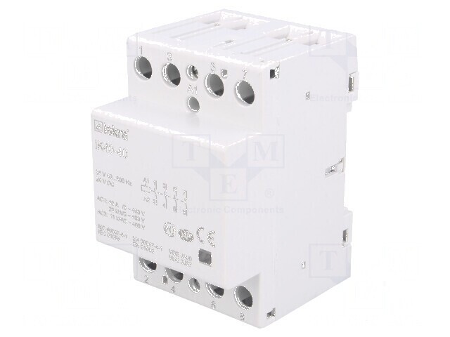 Contactor 4-polar pentru instalații 40A 24VAC, 24VDC NO x4