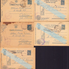 HST Lot 5 cărți poștale Regimentul 94 Infanterie OPM 40 + cenzură militară 1942