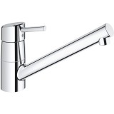 Baterie de bucatarie Grohe Concetto 32659001, 3/8&amp;#039;&amp;#039;, pipa joasa, monocomanda, pivotanta, crom
