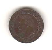 SV * Franta 1 CENTIMA / UN CENTIME 1861 Napoleon III XF+ / -AUNC foto