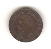 SV * Franta 1 CENTIMA / UN CENTIME 1861 Napoleon III XF+ / -AUNC