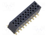 Conector SAMTEC şiruri pini tată PIN 20 1,27mm aurit SMT soclu