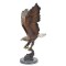 Vultur pescuind somon-statueta din bronz TBA-72
