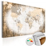 Cumpara ieftin Tablou din plută - Enclave of the World [Cork Map] 90x60 cm