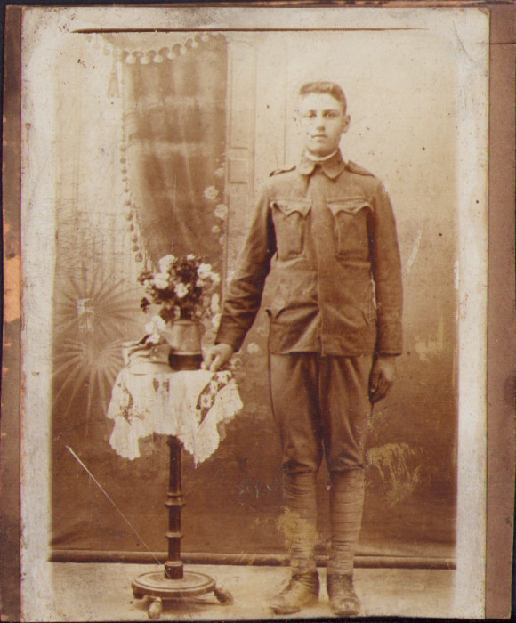 HST P2/685 Poză soldat austro-ungar de origine rom&acirc;nă din Blăjel Sibiu