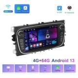 Navigatie Android dedicata Ford Focus, Kuga, Mondeo, 7&quot; IPS Touchscreen, 4GB RAM, 64GB ROM, Quad Core, Carplay Wireless, Mirror Link, Bluetooth 5.0, G