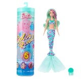 Papusa surpriza, Barbie, Color Reveal, Mermaid, 6 surprize, HRK12