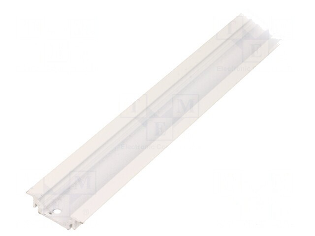 Profil Aluminiu &Icirc;ncastrat 2m pentru Module LED Alb GROOVE10