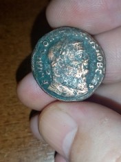 Moneda autentica Imperiul roman, Constantius Chlorus, 305-306 A. D. foto