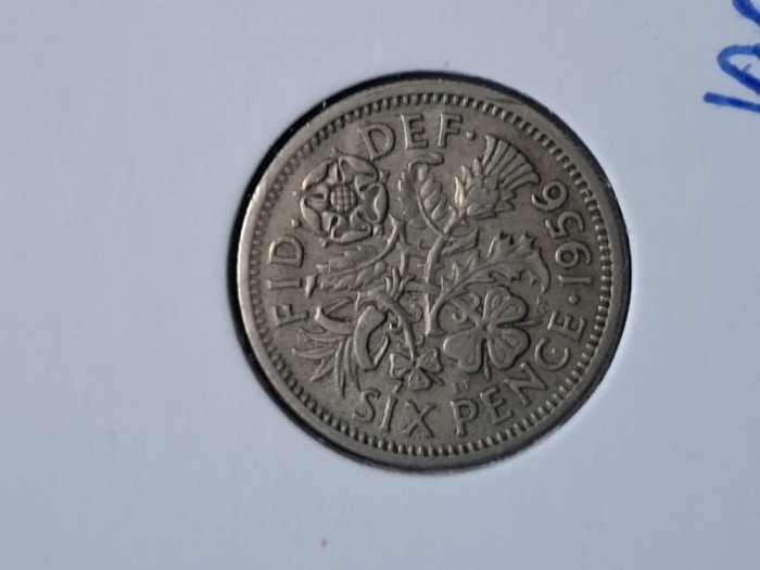Six pence 1956