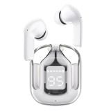 Casti type-c, bluetooth 5.3, ipx4, enc, led display digital - acefast - modern grey