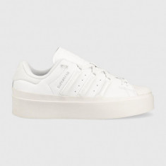 adidas Originals sneakers din piele Superstar Bonega culoarea alb