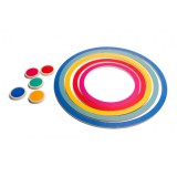 Set 5 Jocuri Cercuri din Lemn BS Toys, Aruncare, Sotron, 6+ Ani, Joc Educativ si Creativ