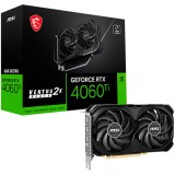MSI Video Card NVidia RTX 4060 VENTUS 2X BLACK 8G OC (8GB GDDR6/128bit, PCI-E 4.0 x8, 1x8 pin, Retail) &quot;RTX 4060 VENTUS 2X BLACK 8G OC&quot;