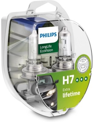 Set 2 becuri auto H7 Philips LongLife EcoVision, 12V, 55W foto