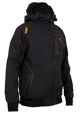 Fox Collection Orange &amp;amp;amp; Black Shell Hoodie Small foto