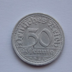 50 PFENNIG 1921-A GERMANIA