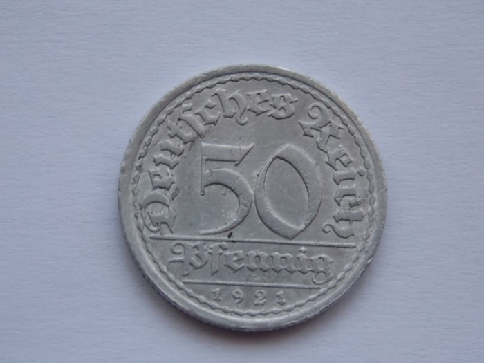 50 PFENNIG 1921-A GERMANIA