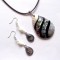 set colier , cercei cu sidef alb si gri argintiu si sidef paua 42918