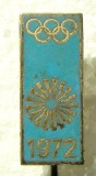 v615 INSIGNA PIN OLIMPIADA DE LA MUNCHEN 1972 23 mm STARE EXCELENTA