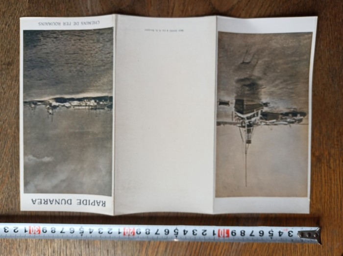 PLIANT RECLAMA INTINERARIU CALATORIE DUNAREA- PORTILE DE FIER *** CCA 1930-1935