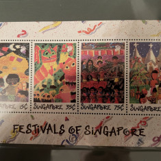 singapore - serie timbre pictura religie craciun nestampilata MNH