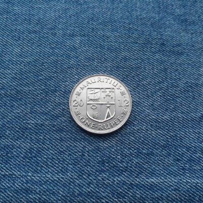 1 Rupee 2012 Mauritius foto