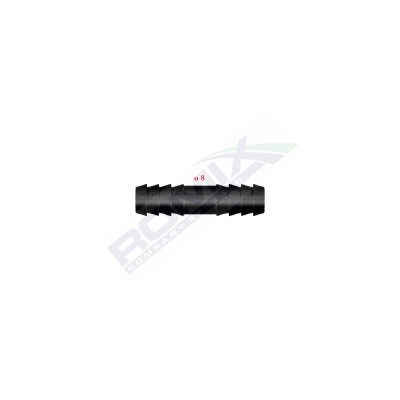 Conector Liniar Furtun Conducte Universal 8Mm - Negru Set 5 Buc 135742 C70386-RMX foto