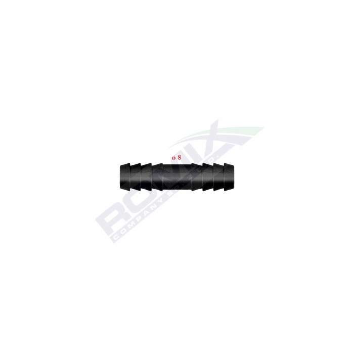 Conector Liniar Furtun Conducte Universal 8Mm - Negru Set 5 Buc 135742 C70386-RMX