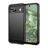 Cumpara ieftin Husa pentru Google Pixel 8a, Techsuit Carbon Silicone, Black