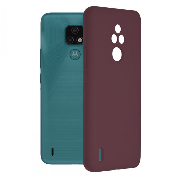Husa Techsuit Soft Edge Silicon Motorola Moto E7 - Plum Violet